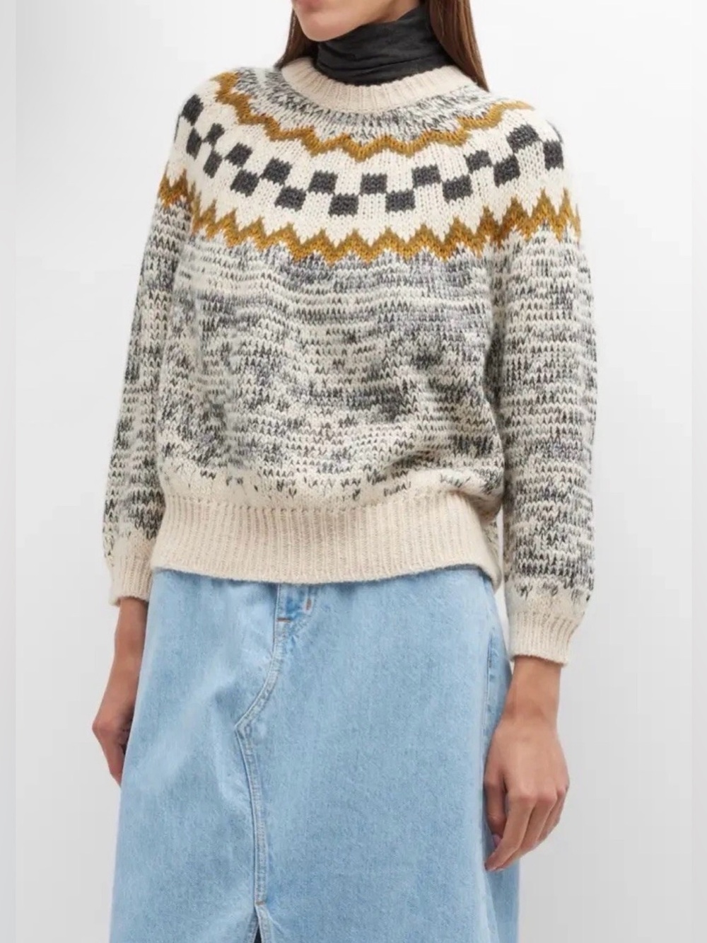 The Great The Geo Check Pullover Patterned Sweater 0